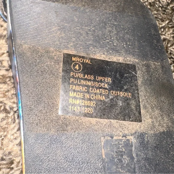 Madden Girl Purple and Blue Cosmic Sandals - Picture 8 of 9